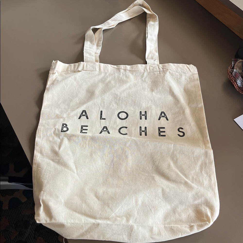 Aloha Beaches canvas tote
